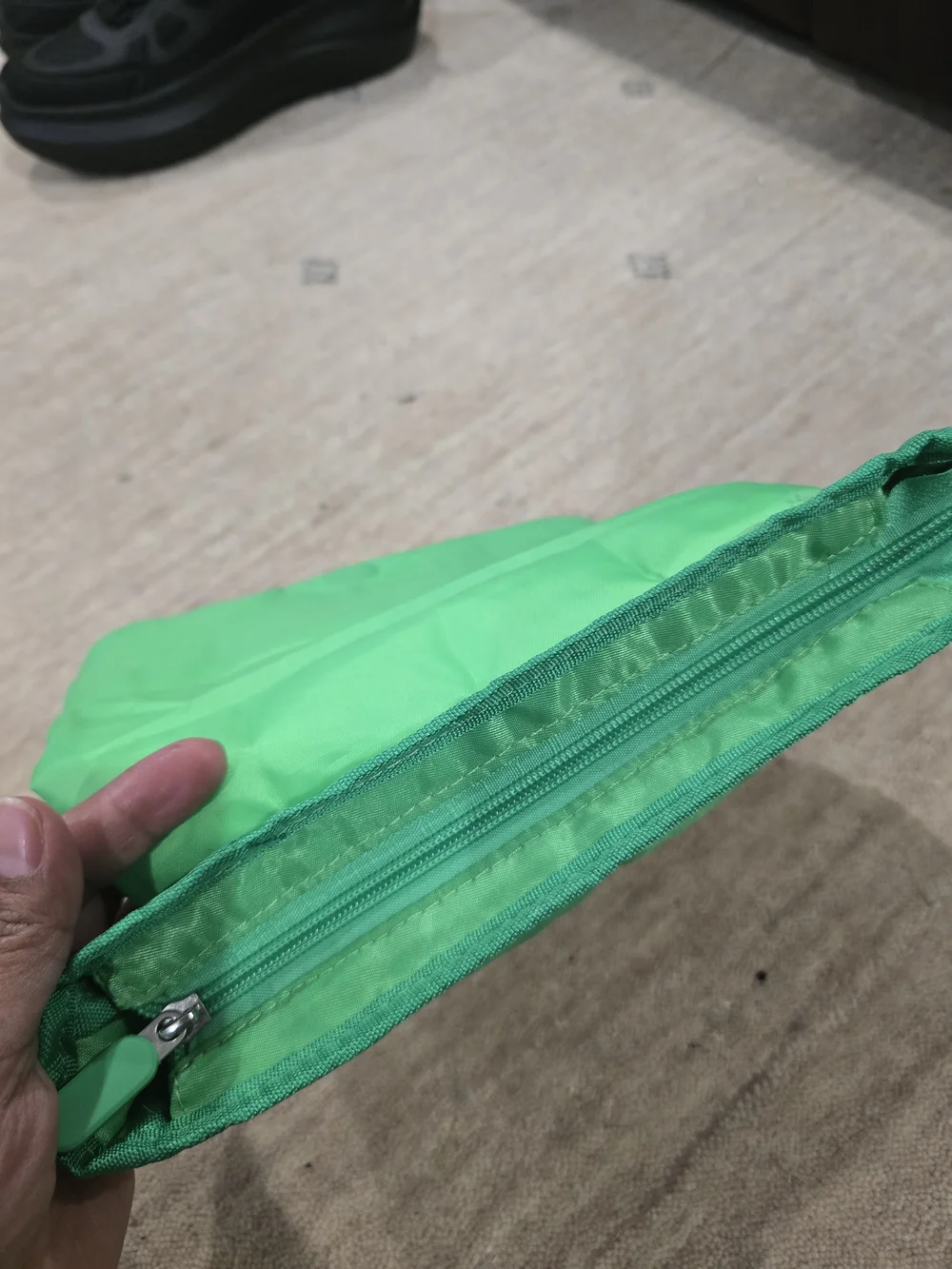 Innisfree Quilted Green Cosmetic Pouch
